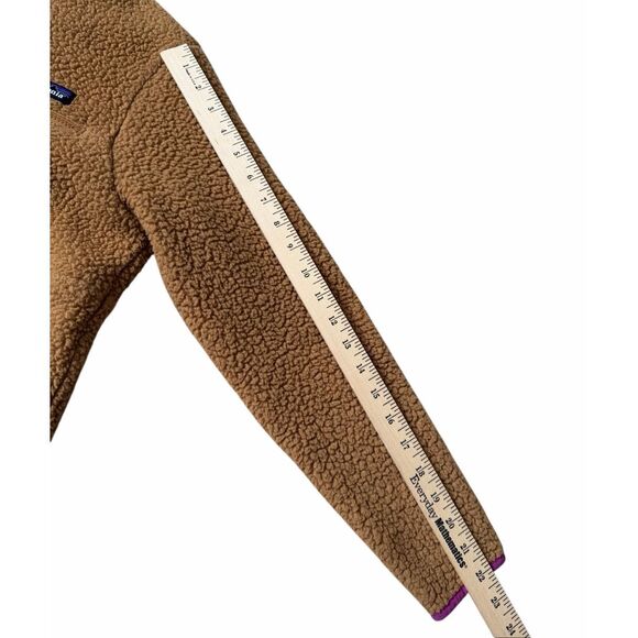 Patagonia Women's Retro Pile Marsupial XS Brown Tan Pink - Picture 7 of 10